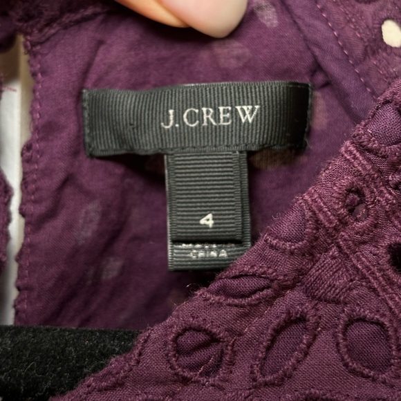 J.Crew - Chic Rich Luxurious Women’s Round Neck Embroidered Blouse in Size 4 - Picture 7 of 11